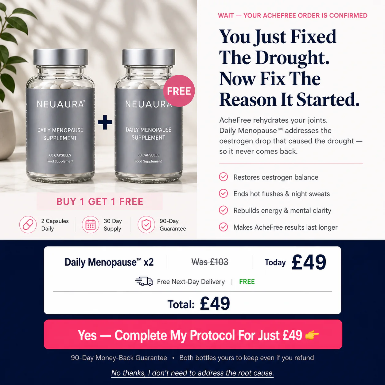 Buy 1, Get 1 FREE Daily Menopause